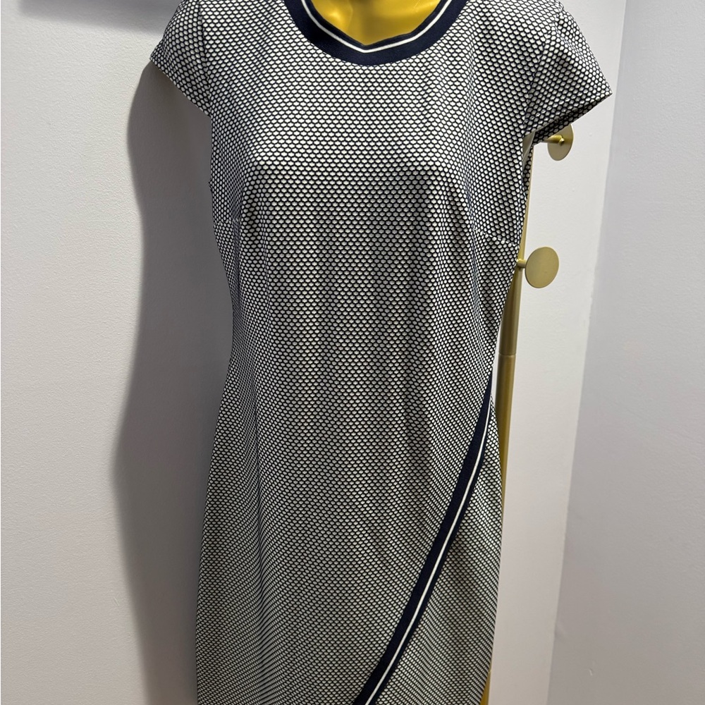 Tommy Hilfiger Navy White Dress Classic Preppy Career